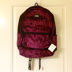 Victorias Secret Pink Campus Backpack Ruby Velvet